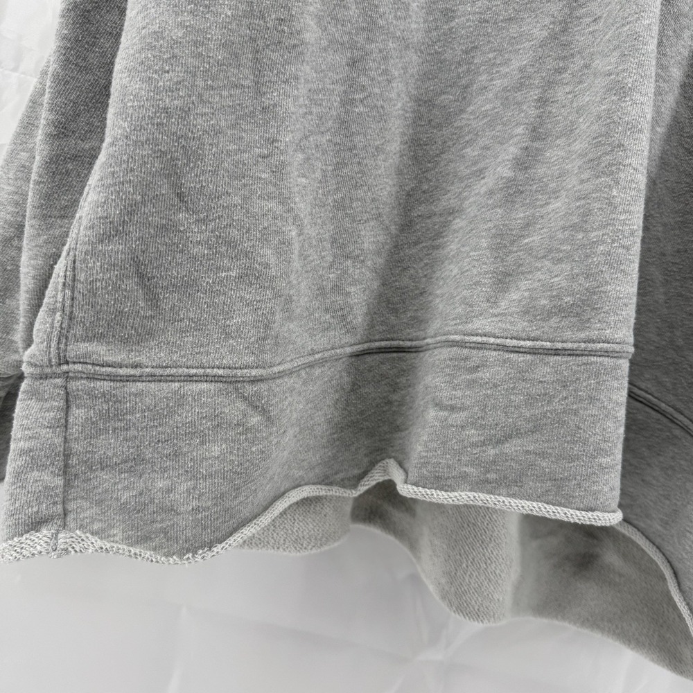 Aerie Sweatshirt Womens Sz L V Neck Pullover Oversized Relaxed Fit Gray Lounge - Picture 2 of 13